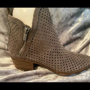 Lucky Brand grey suede booties